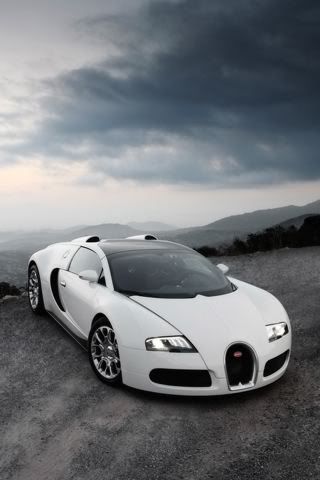 White Bugatti iphone wallpaper