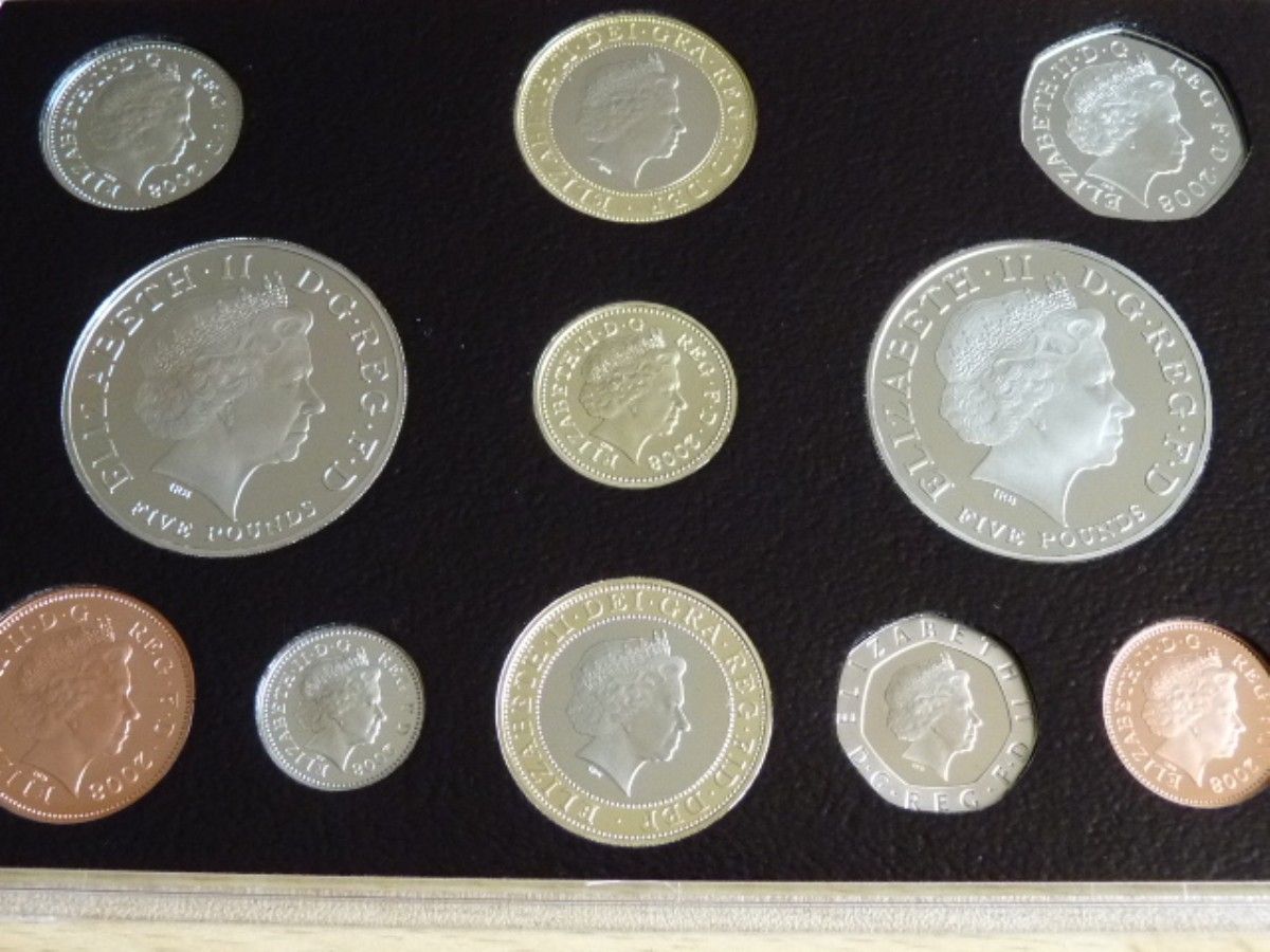 Royal Mint 2008 proof set 11 coins
