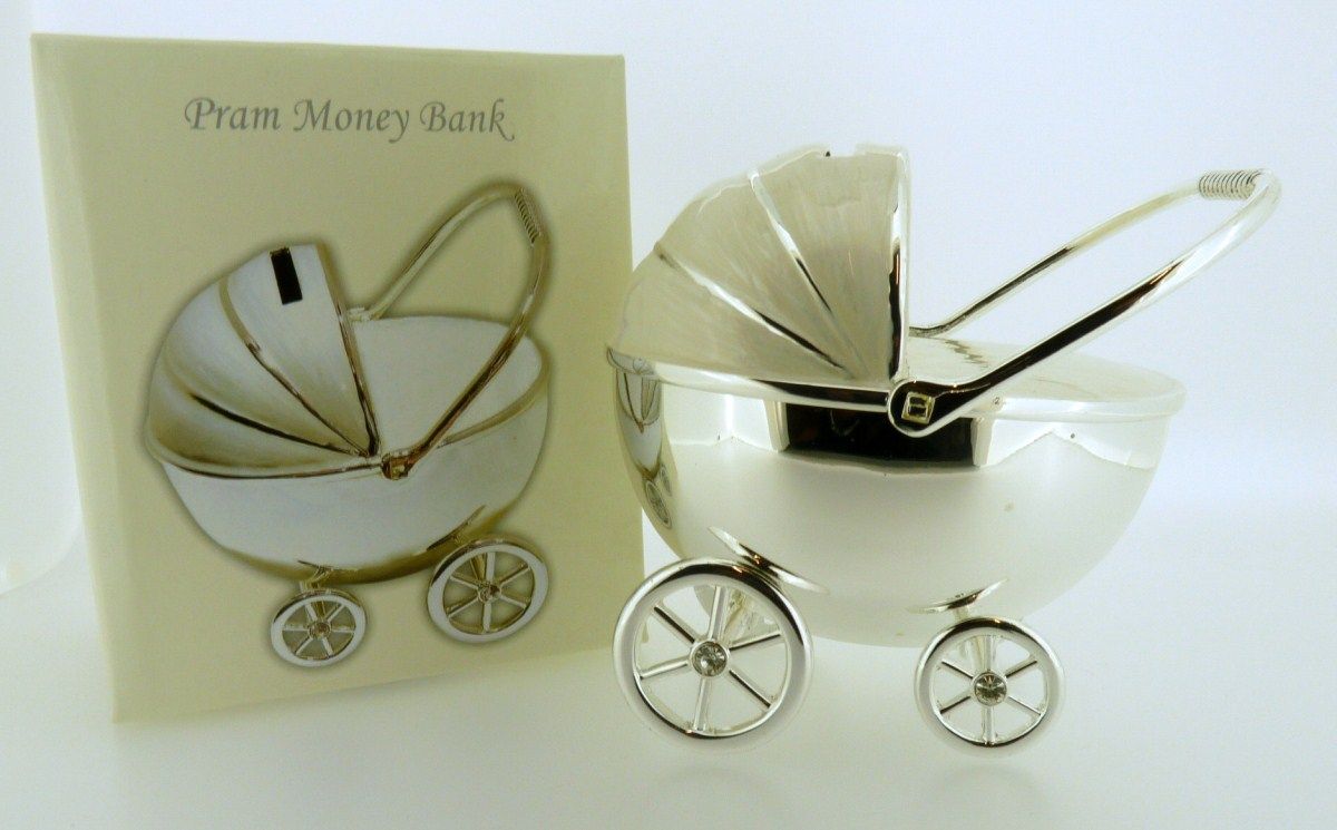 New Silver Plated Money Box New Born Baby Christening Gift Birthday Present eBay