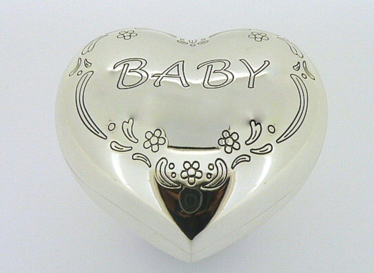New Silver Plated Money Box New Born Baby Christening Gift Birthday Present eBay