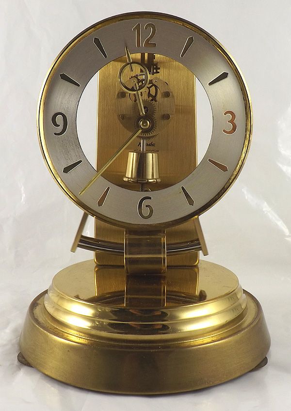 WORKING KUNDO ELECTRONIC PENDULUM CLOCK WITH GLASS DOME VINTAGE