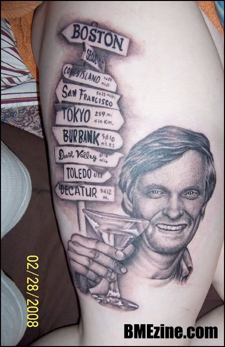 Tags: bmezine.com, M*A*S*H, portrait tattoos. Owner and artist unknown. Beer 
