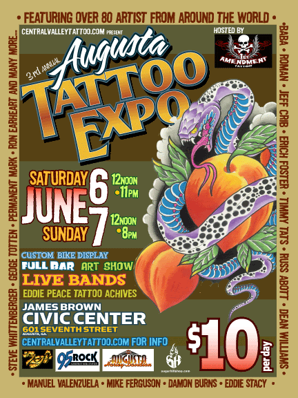 Mike Ferguson & crew is putting on a tattoo convention in your area this 