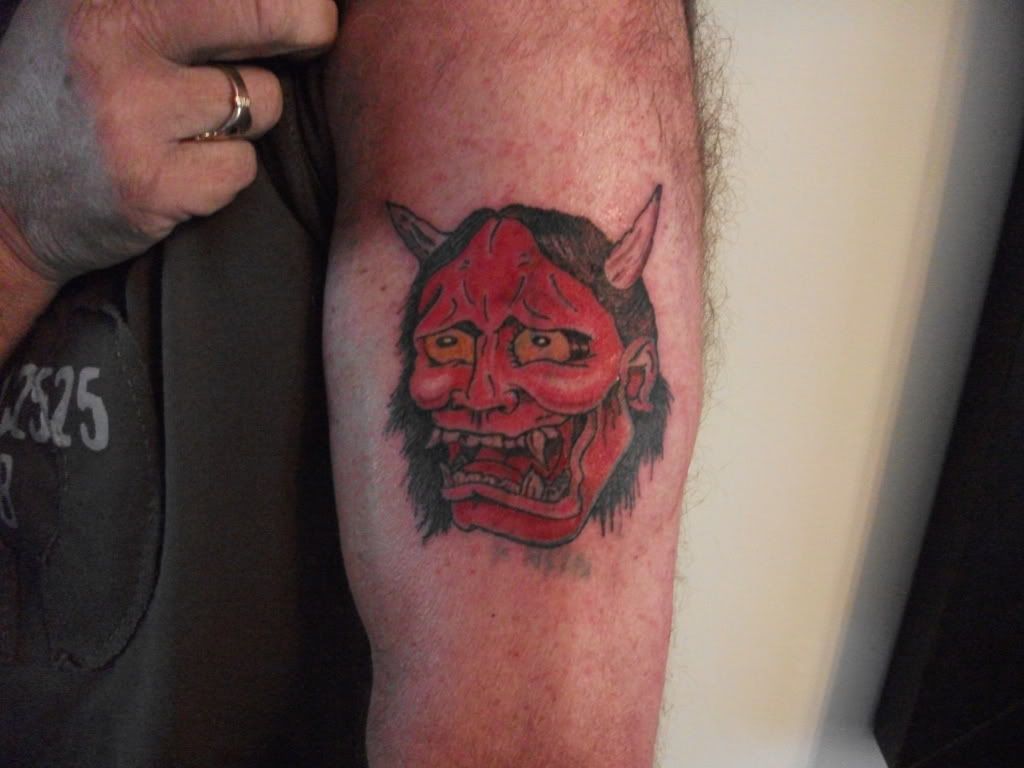 japanese mask tattoo