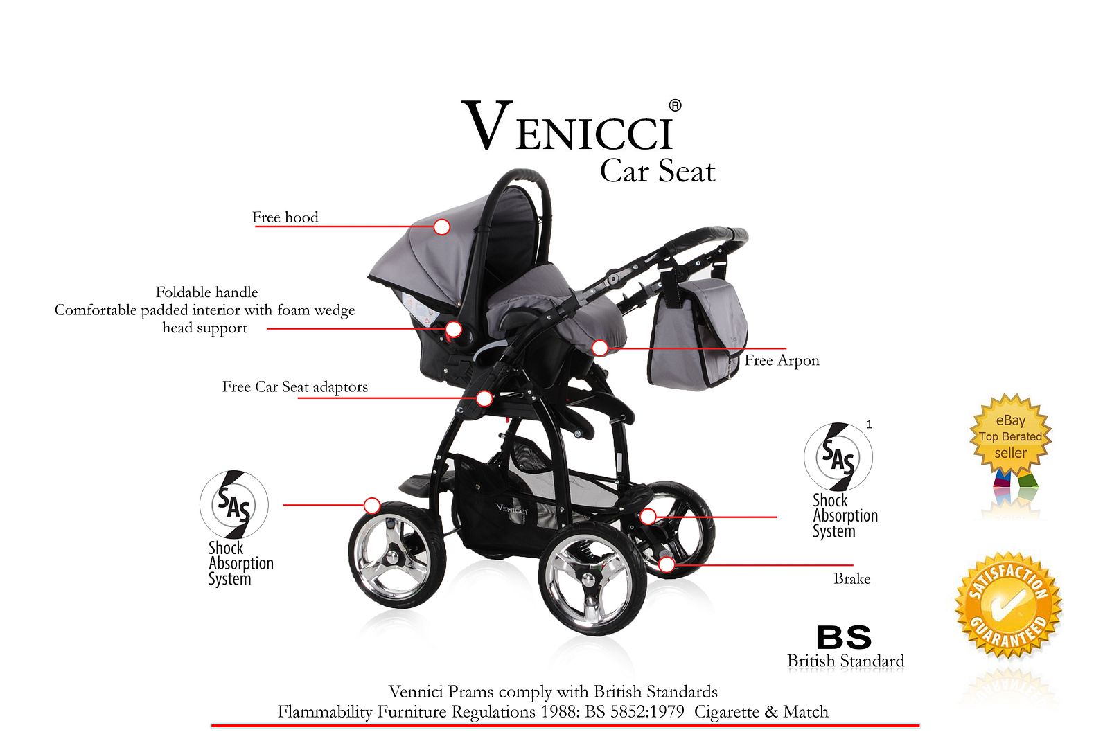 venicci car seat adaptors ebay
