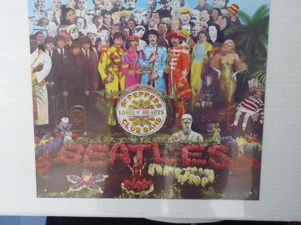 Large Metal Sign Beatles Album Covers New  