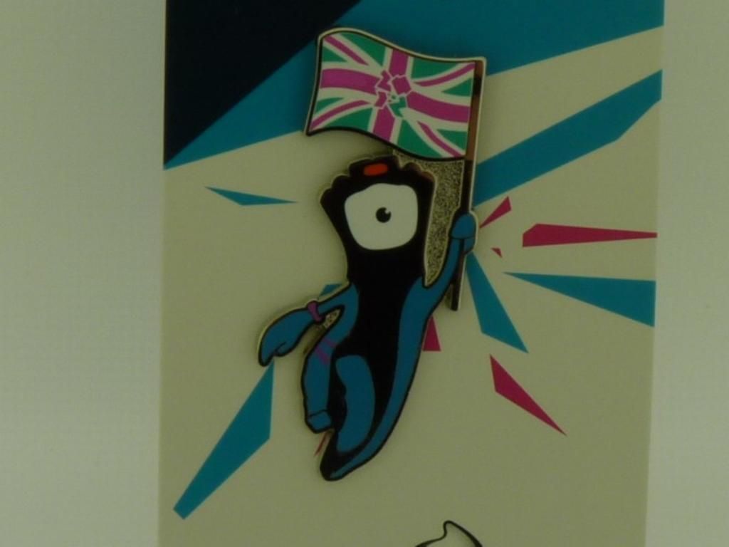 Olympic Paralympic 2012 Pin Badge Wenlock Mandeville Logo