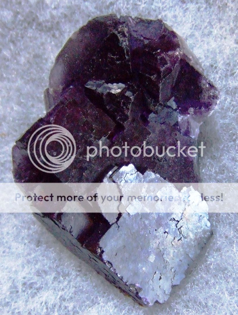 Purple Fluorite Crystal Mineral Specimen from Musqui Mexico 2 1/2 x 2 