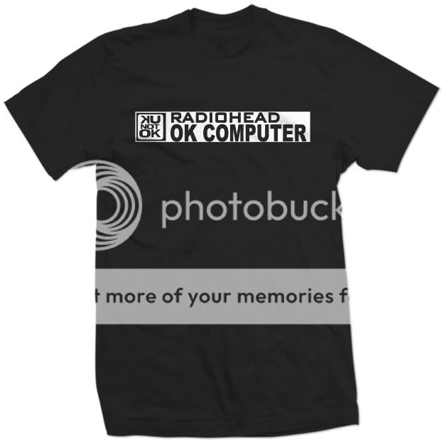 RADIOHEAD OK COMPUTER UK NOT OK THOM YORKE new SHIRT  